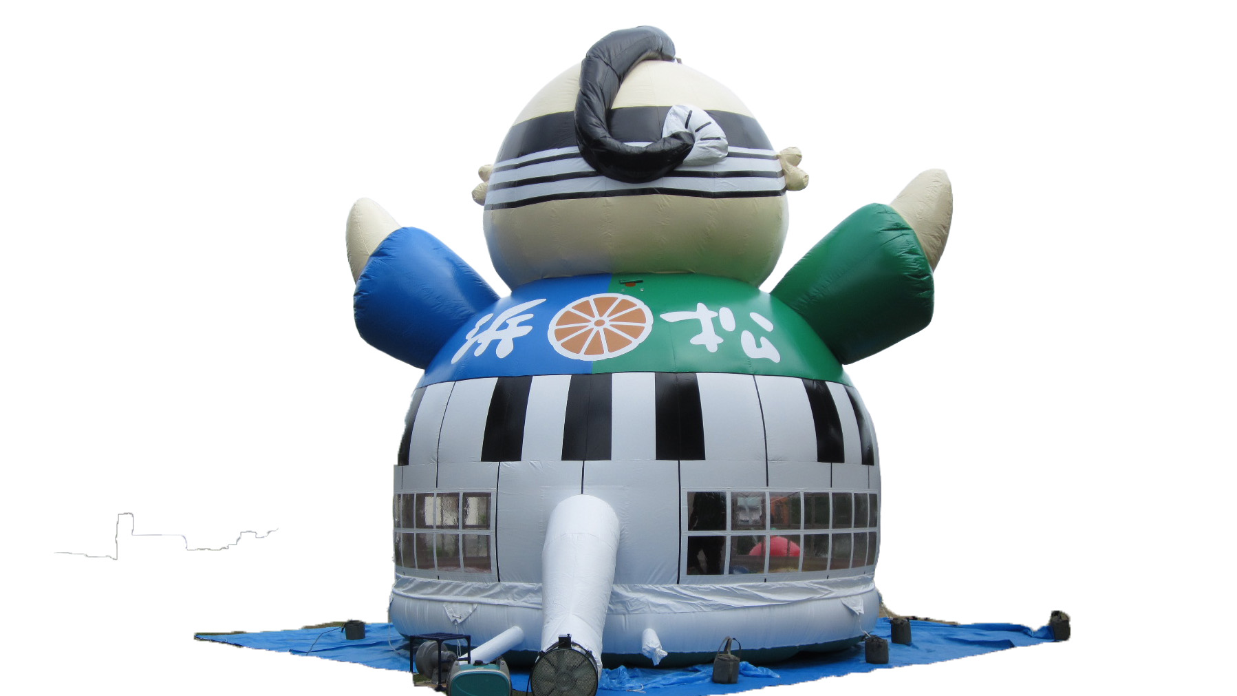 ふわふわ遊具（家康くん）