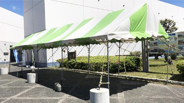 3坪テント【5張り連棟セット】